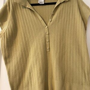 Talbots Women's Olive Knit Top